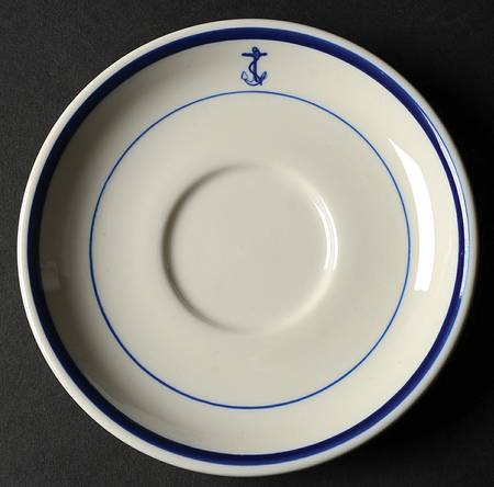 U S Navy Mess China Wardroom Officers Saucer