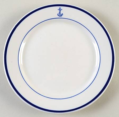 U S Navy Mess China Wardroom Officers Salad Plate