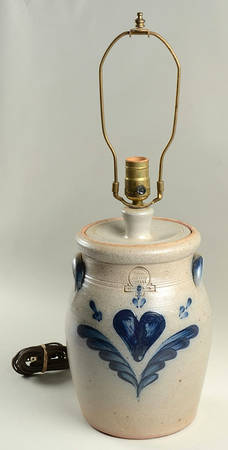 Heart 22" Electric Lamp No Shade