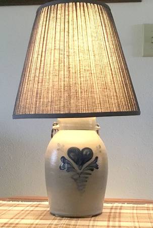 Heart Handled Churn Lamp & Shade
