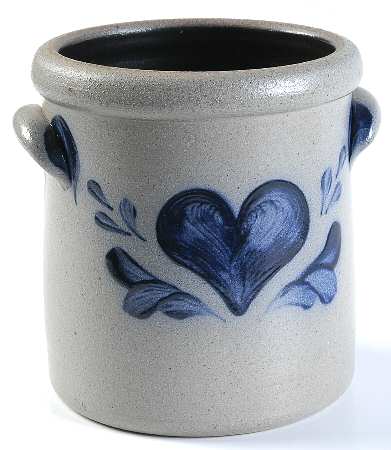 Heart Medium Open Crock