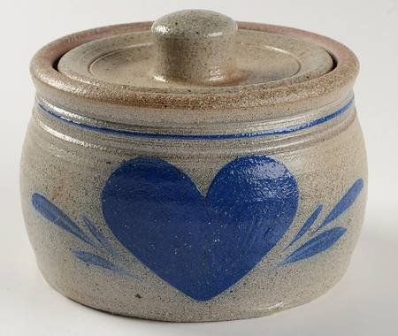 Heart 3" Storage Crock & Lid