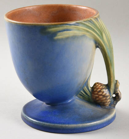Pinecone Blue 5" Vase
