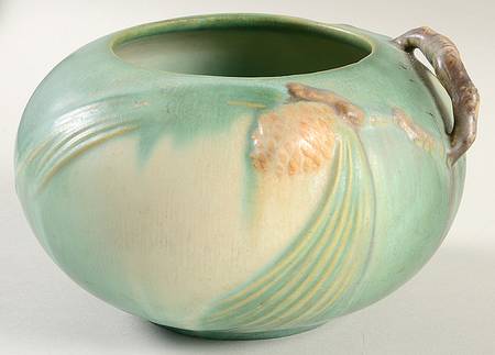 Pinecone Green 4" Rose Bowl