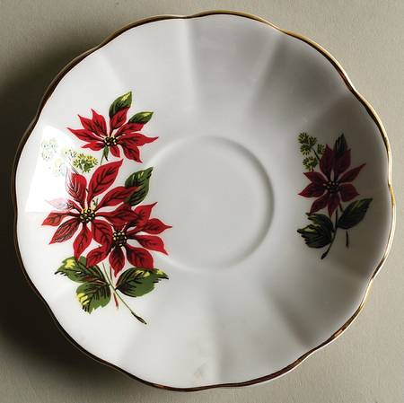 Flower of The Month (Scalloped) Saucer for Footed Cup