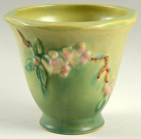 Apple Blossom Green 6" Flower Pot No Underplate