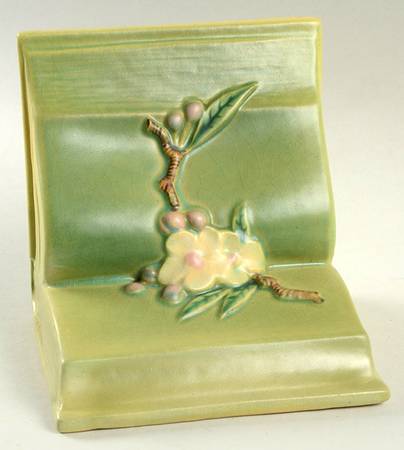 Apple Blossom Green Single China Bookend