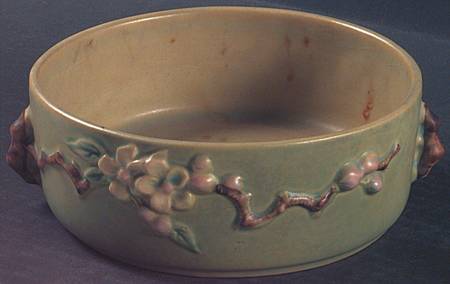 Apple Blossom Green 6" Round Handled Bowl