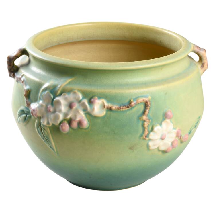 Apple Blossom Green 8" Jardiniere Bowl
