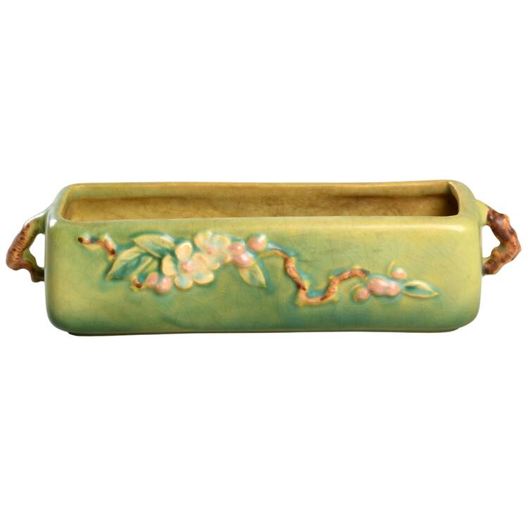 Apple Blossom Green Window Box Planter