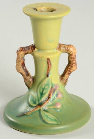 Apple Blossom Green Small Candlestick