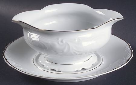 RKT17 Round Gravy Boat & Underplate