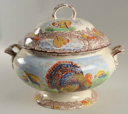 4343 (Brown, Multicolor) Tureen &  Lid