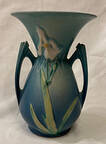 Iris Blue 7" Handled Vase