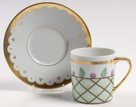 Dolci Deco Cassata Flat Cup & Saucer Set