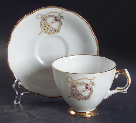 Tara Brooch (Scalloped) Footed Cup & Saucer Set