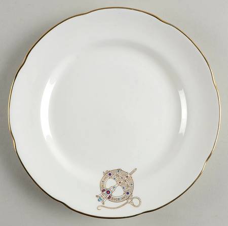 Tara Brooch (Scalloped) Salad Plate