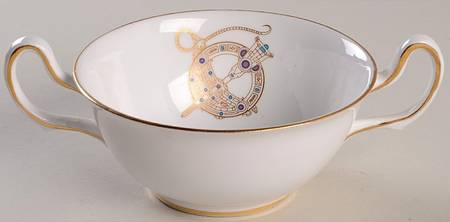 Tara Brooch (Scalloped) Flat Cream Soup Bowl
