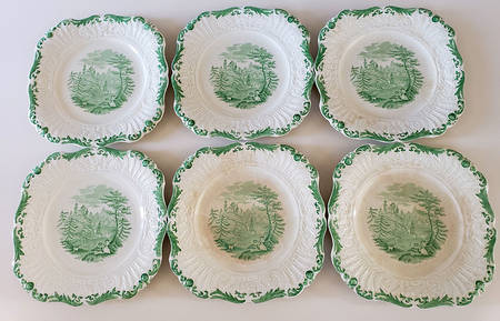 Tyrolean Green Square Salad Plate