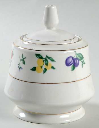 Chelsea (Gold Trim) Sugar Bowl & Lid