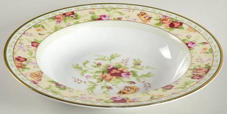 Seasons of Colour (Spring Garden) Large Rim Soup Bowl