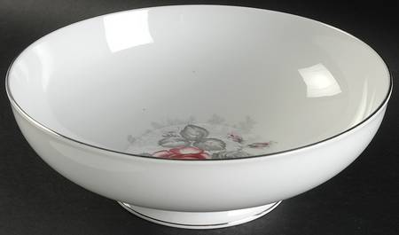 Gray Dawn Platinum (No Gray Band) 9" Round Vegetable Bowl