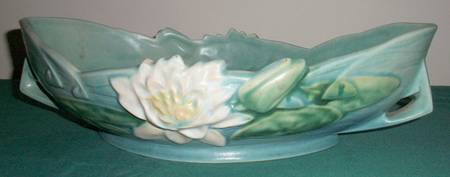 Water Lily Blue Centerpiece/Console Bowl