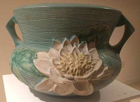 Water Lily Blue 10" Jardiniere Bowl
