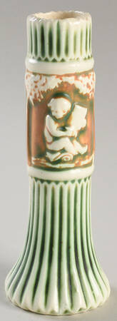 Donatello Green Ivory 7" Bud Vase