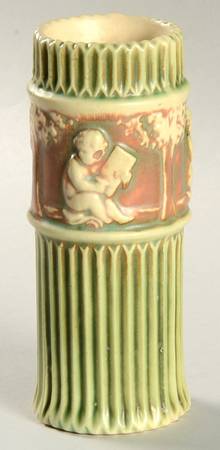 Donatello Green Ivory 6" Cylinder Vase