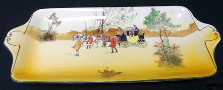 Coaching Days (Smooth, Earthenware) Large Sandwich Tray