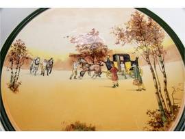 Coaching Days (Smooth, Earthenware) 13" Chop Plate (Round Platter)
