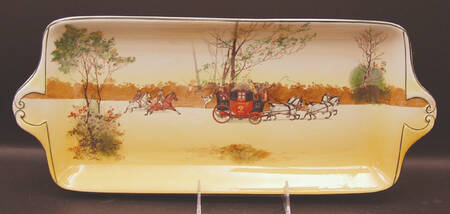 Coaching Days (Smooth, Earthenware) Large Sandwich Tray