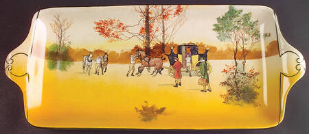 Coaching Days (Smooth, Earthenware) Large Sandwich Tray