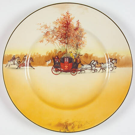 Coaching Days (Smooth, Earthenware) Dinner Plate