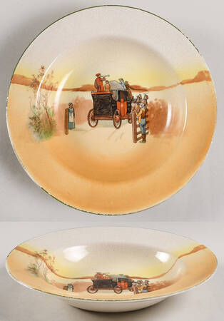 Coaching Days (Smooth, Earthenware) Rim Soup Bowl