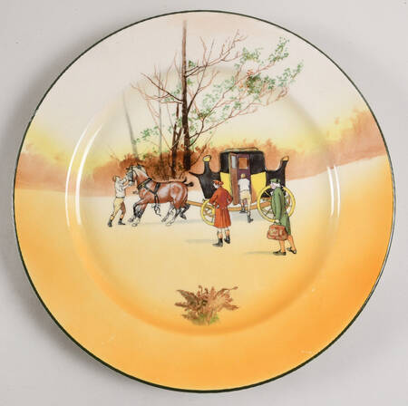 Coaching Days (Smooth, Earthenware) Dinner Plate