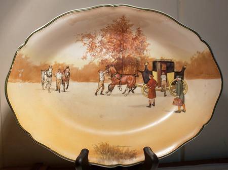 Coaching Days (Smooth, Earthenware) 11" Oval Vegetable Bowl