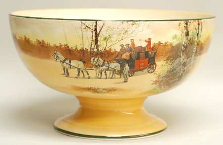Coaching Days (Smooth, Earthenware) Punch Bowl