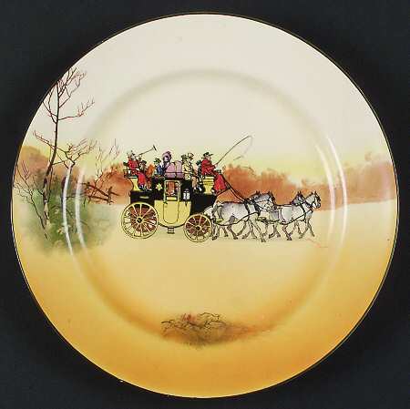 Coaching Days (Smooth, Earthenware) Luncheon Plate