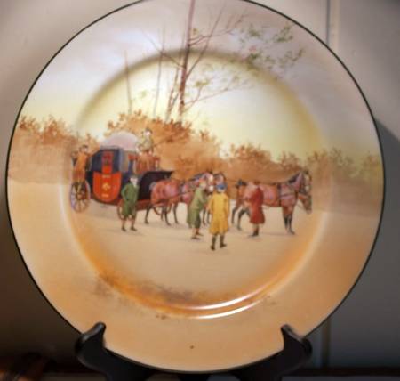 Coaching Days (Smooth, Earthenware) Dinner Plate