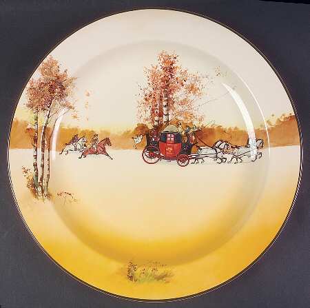 Coaching Days (Smooth, Earthenware) 12" Chop Plate (Round Platter)