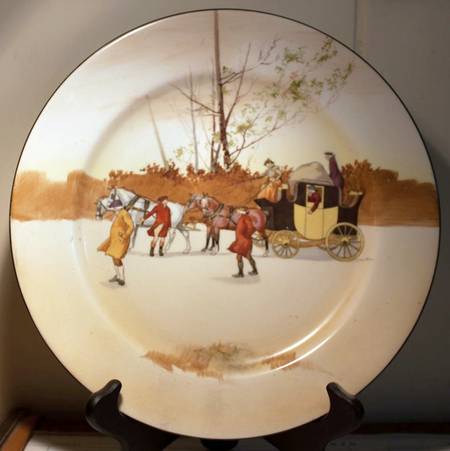 Coaching Days (Smooth, Earthenware) Dinner Plate