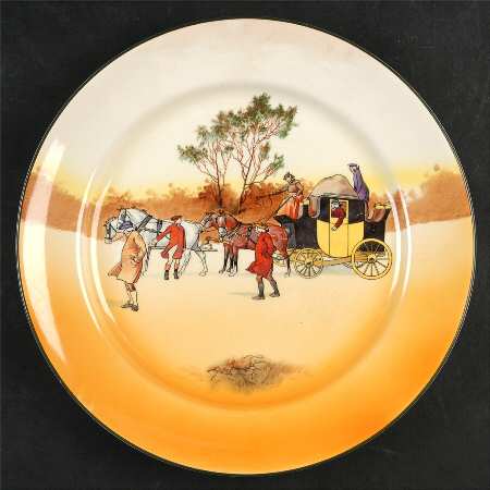 Coaching Days (Smooth, Earthenware) Dinner Plate