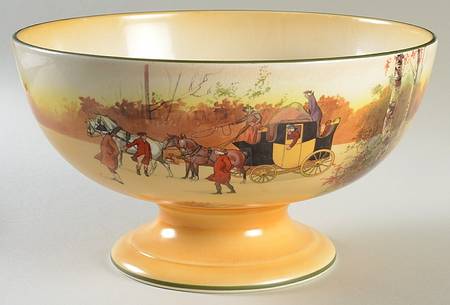Coaching Days (Smooth, Earthenware) Punch Bowl