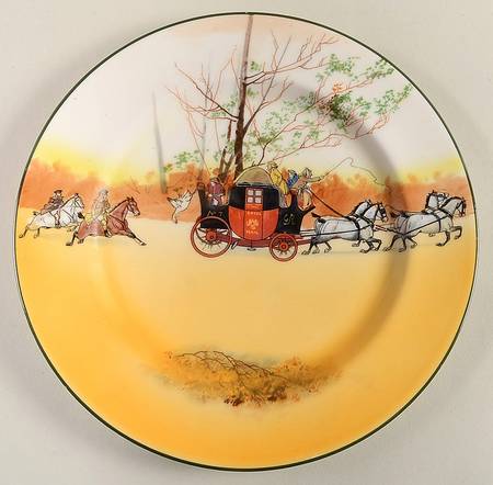 Coaching Days (Smooth, Earthenware) Luncheon Plate