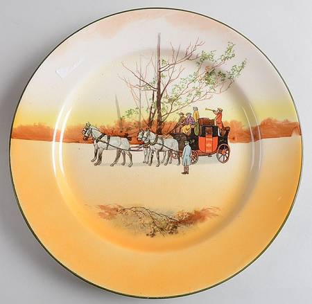 Coaching Days (Smooth, Earthenware) Dinner Plate