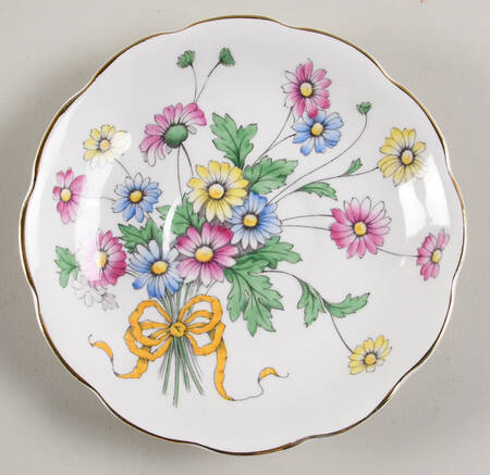 Flower of The Month (Countess Shape) Saucer for Footed Cup