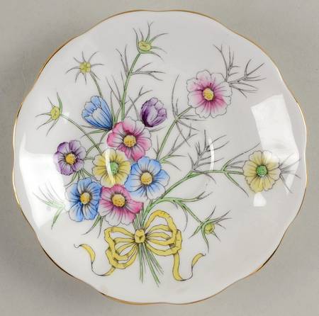 Flower of The Month (Countess Shape) Saucer for Footed Cup
