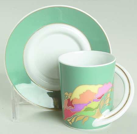 Cafe Galleria Espresso Cup and Saucer Set